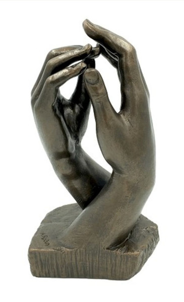 Rodin Cathedral Clasping Hands Statue